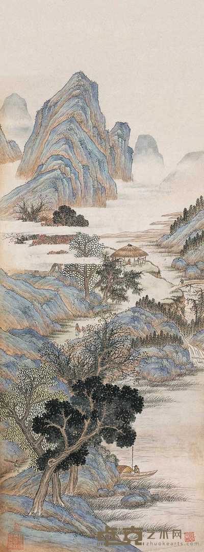 黄秋园 云山秋气佳 镜心 102×41.5cm